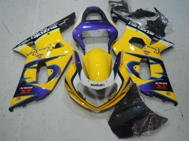 Best 2001-2003 Yellow Purple Suzuki GSXR600 Motorbike Fairing Kits Canada