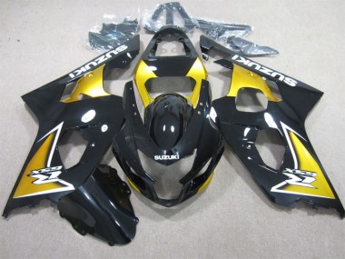 Best 2004-2005 Black Yellow Suzuki GSXR600 Motorcycle Replacement Fairings Canada