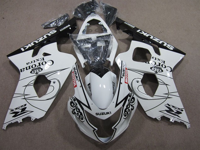 Best 2004-2005 White Corona Extra Motul Suzuki GSXR600 Bike Fairing Kit Canada Best 2004-2005 White Corona Extra Motul Suzuki GSXR600 Bike Fairing Kit Canada