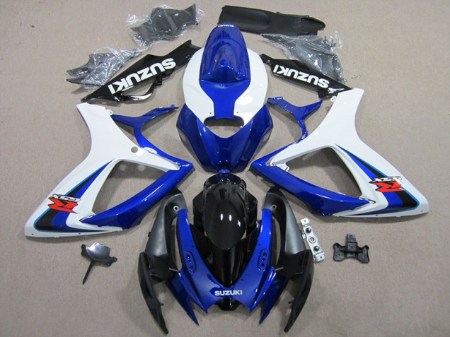 Best 2006-2007 Blue White Suzuki GSXR600 Motorbike Fairings Canada Best 2006-2007 Blue White Suzuki GSXR600 Motorbike Fairings Canada