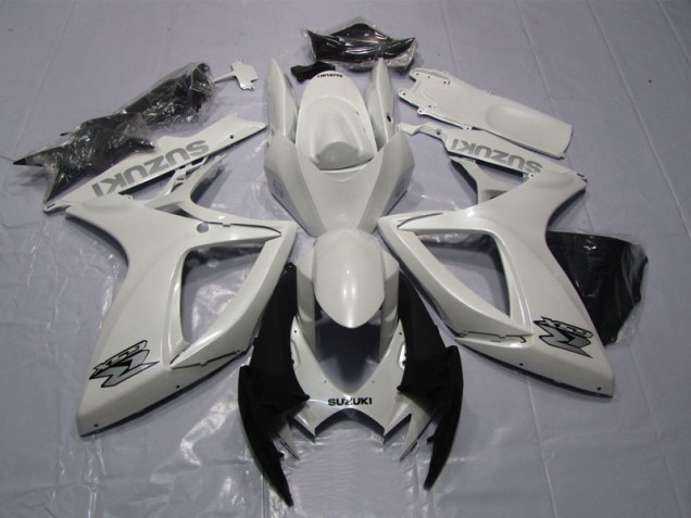 Best 2006-2007 White Suzuki GSXR600 Motorcycle Bodywork Canada Best 2006-2007 White Suzuki GSXR600 Motorcycle Bodywork Canada