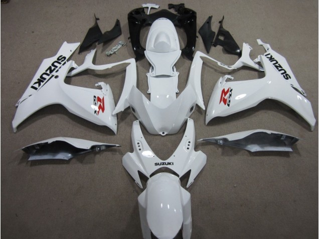 Best 2006-2007 White Suzuki GSXR600 Motorcyle Fairings Canada Best 2006-2007 White Suzuki GSXR600 Motorcyle Fairings Canada