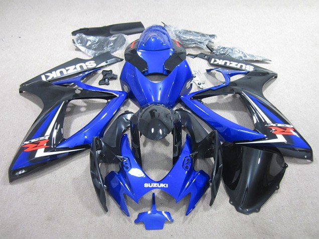 Best 2006-2007 Black Blue Suzuki GSXR600 Motorcycle Fairings Kit Canada Best 2006-2007 Black Blue Suzuki GSXR600 Motorcycle Fairings Kit Canada