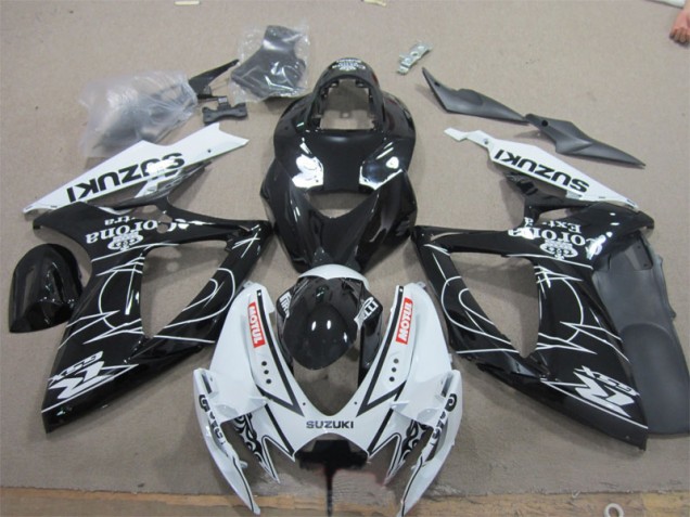 Best 2006-2007 Black White Corona Extra Motul Suzuki GSXR600 Motorcycle Fairings Canada