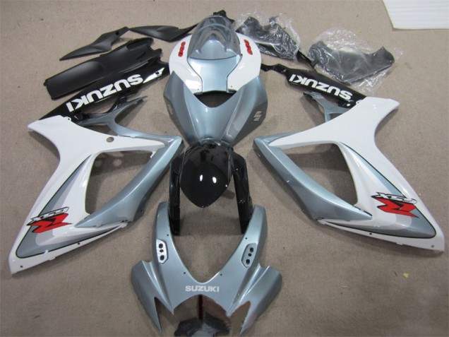 Best 2006-2007 White Grey Suzuki GSXR600 Motorbike Fairings Canada Best 2006-2007 White Grey Suzuki GSXR600 Motorbike Fairings Canada