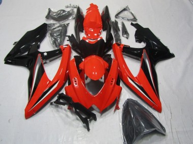 Best 2008-2010 Red Black Suzuki GSXR600 Moto Fairings Canada
