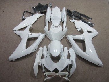 Best 2008-2010 White Suzuki GSXR600 Motorcycle Fairing Kit Canada