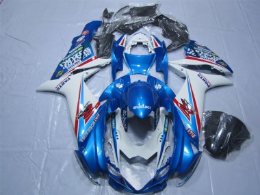 Best 2011-2021 Blue White Suzuki GSXR600 Replacement Motorcycle Fairings Canada