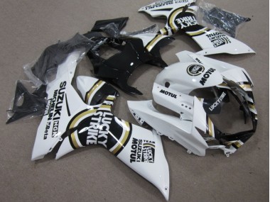 Best 2011-2021 White Lucky Strike Black Motul Suzuki GSXR600 Motor Fairings Canada