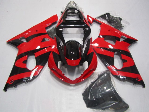 Best 2001-2003 Black Red Suzuki GSXR750 Motorcycle Fairings Canada