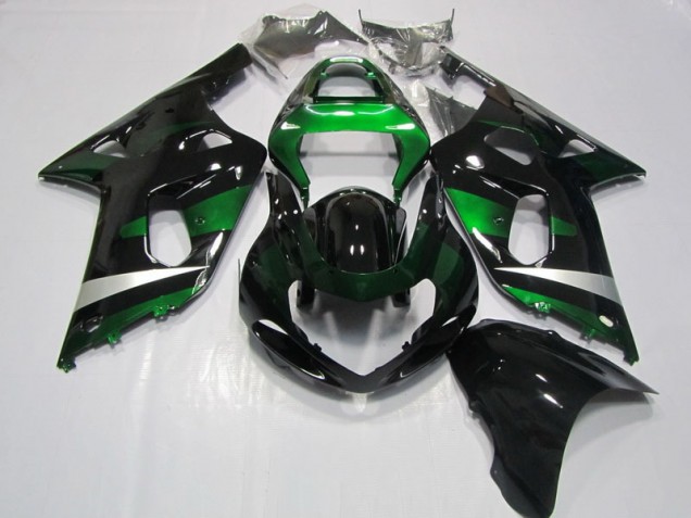 Best 2001-2003 Black Green Suzuki GSXR750 Motorcycle Fairing Canada
