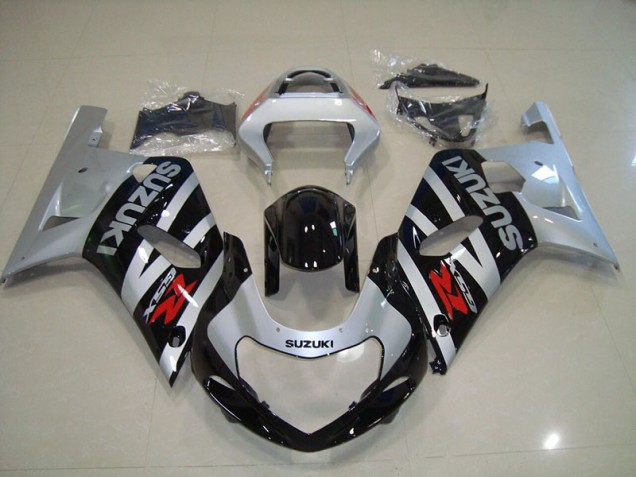 Best 2001-2003 Black Silver Suzuki GSXR750 Replacement Motorcycle Fairings Canada Best 2001-2003 Black Silver Suzuki GSXR750 Replacement Motorcycle Fairings Canada