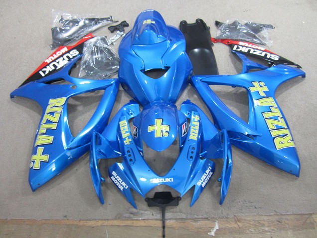 Best 2006-2007 Blue Yellow Rizla Suzuki GSXR750 Bike Fairings Canada Best 2006-2007 Blue Yellow Rizla Suzuki GSXR750 Bike Fairings Canada