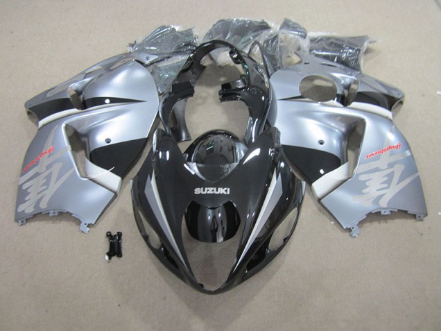 Best 1996-2007 Black Silver Suzuki GSXR1300 Hayabusa Motorcyle Fairings Canada