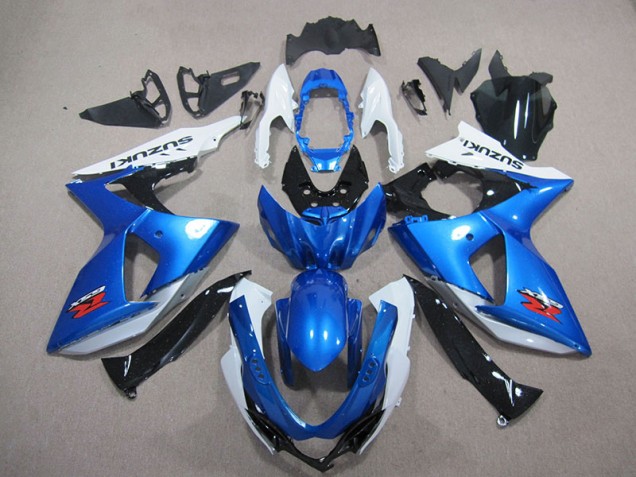 Best 2009-2016 Blue White Suzuki GSXR1000 Replacement Fairings Canada