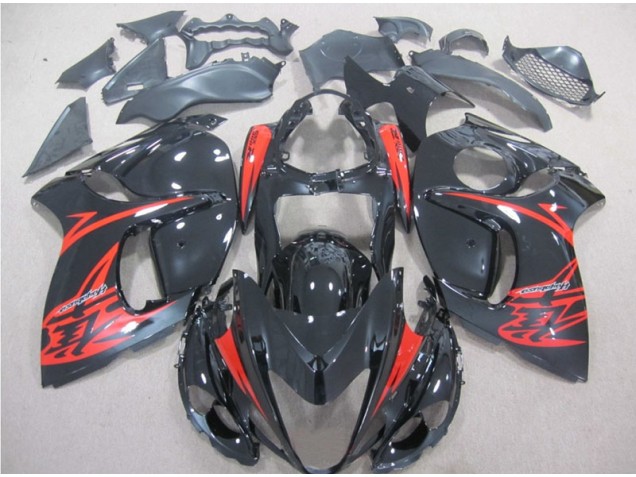 Best 2008-2019 Black Red Suzuki GSXR1300 Hayabusa Motorcycle Bodywork Canada