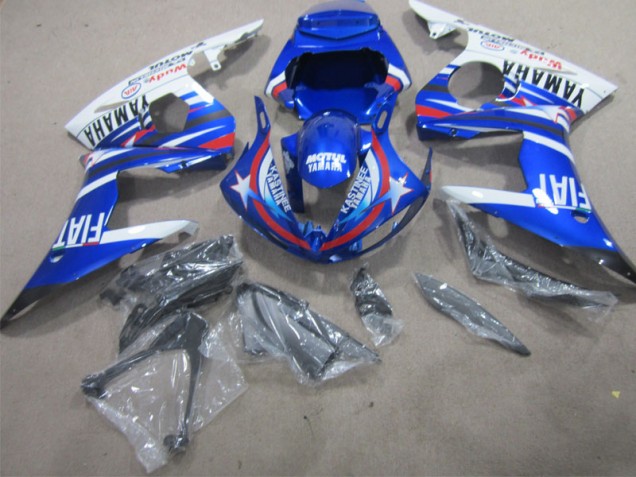 Best 2002-2003 Blue White Motul Fiat Yamaha YZF R1 Moto Fairings Canada Best 2002-2003 Blue White Motul Fiat Yamaha YZF R1 Moto Fairings Canada