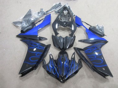 Best 2007-2008 Black Blue Flame Yamaha YZF R1 Motorcycle Fairing Canada