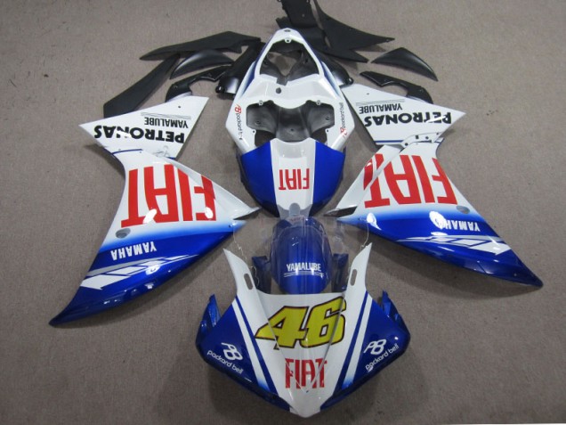 Best 2009-2011 Blue White Fiat 46 Yamaha YZF R1 Motorcyle Fairings Canada
