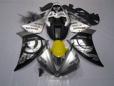 Best 2012-2014 Black Silver Iveco Yamalube Monster Yamaha YZF R1 Motor Bike Fairings Canada