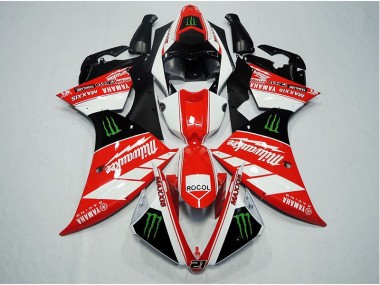 Best 2012-2014 Red White Rocol Yamaha YZF R1 Replacement Motorcycle Fairings Canada