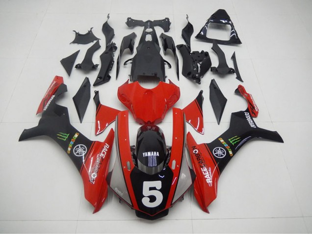 Best 2015-2019 Black Red 5 Yamaha YZF R1 Motorcycle Fairing Kit Canada