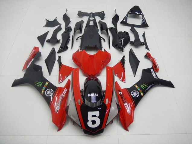 Best 2015-2019 Black Red 5 Yamaha YZF R1 Motorcycle Fairing Kit Canada Best 2015-2019 Black Red 5 Yamaha YZF R1 Motorcycle Fairing Kit Canada