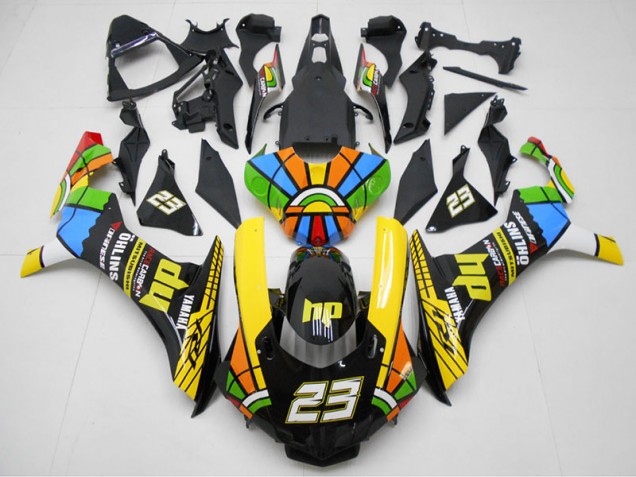 Best 2015-2019 Yellow Black 23 Yamaha YZF R1 Motorcyle Fairings Canada Best 2015-2019 Yellow Black 23 Yamaha YZF R1 Motorcyle Fairings Canada